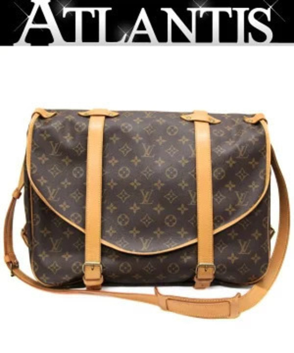 Louis Vuitton Saumur Shoulder Bag Monogram Brown